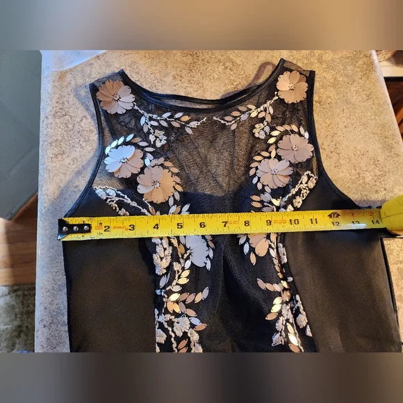 Coast Hermosa Dress Black Duchess Satin Sleeveless Size 4 (NWT) - Picture 16 of 16